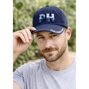 Pacific Historic Parks Pearl Harbor USS Arizona BB39 Memorial Hat Blue White New